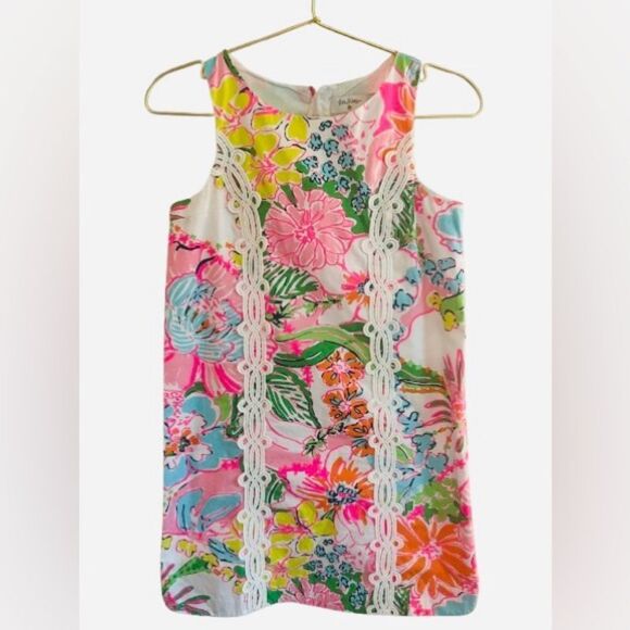 Lilly Pulitzer for Target Pink and Blue Floral Tank Dress - Picture 1 of 12